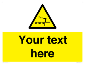 Custom warning water cannon